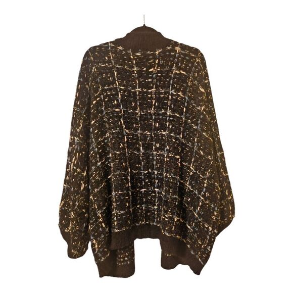 JANICE APPAREL Black Chunky Long Cardigan - One Size Fits Most - Picture 2 of 8